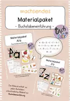 Vorschau - Arbeitsblätter - Buchstabeneinführung A-Z - wachsendes MEGA-Materialpaket - Deckblatt