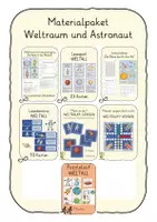 Vorschau - Stundenentwürfe - Materialpaket Kl.2: Weltraum und Astronaut - Deckblatt