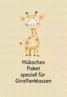 Vorschau - Stationenlernen - Giraffenklasse: Materialpaket Einschulung editierbar Anfangsunterricht - Deckblatt
