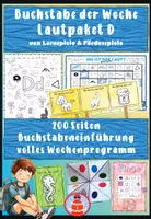 Vorschau - Stundenentwürfe - Über 200 Seiten Lautpaket Laut D -Buchstabeneinführung D mit vollem Wochenprogramm - kaum Vorbereitung - Buchstabe der Woche - Deckblatt