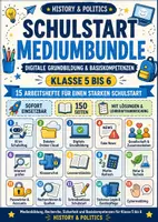 Vorschau - Arbeitsblätter - Schulstart Klasse 5 bis 6 Mediumbundle digitale Grundbildung Medienbildung und Basiskompetenzen - Deckblatt