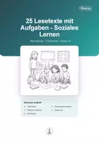 Vorschau - Arbeitsblätter - Soziales Lernen – 25 Lesetexte mit Aufgaben | Materialpaket Klasse 3–4 - Deckblatt