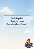 Vorschau - Spiele - Bewegtes Lesen wachsendes Materialpaket Deutschspiele Klasse 2 - Deckblatt