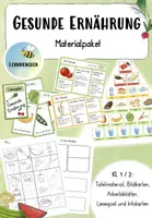 Vorschau - Arbeitsblätter - Gesunde Ernährung Materialpaket (Klasse 1/2) - Deckblatt