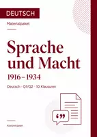 Vorschau - Arbeitsblätter - Deutsch-Klausuren Q1/Q2: Sprache und Macht - 10 Klausuren Oberstufe - Deckblatt