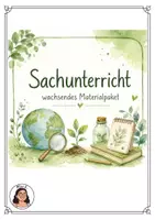 Vorschau - Stationenlernen - SACHUNTERRICHT GS 1 - wachsendes Materialpaket - Deckblatt