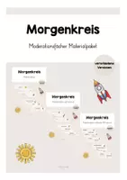 Vorschau - Merkblätter - Morgenkreis Moderationsfächer Materialpaket - Deckblatt