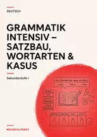 Vorschau - Arbeitsblätter - Grammatik Deutsch Sek I – Aktiv und Passiv, Kasus, Attribute, Satzglieder & Wortarten - Deckblatt