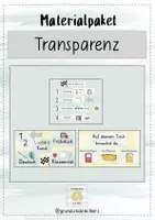 Vorschau - Präsentationen/Tafelbilder - Transparenz Komplett – Stundentransparenz, Tagesplan & Materialsymbole - Deckblatt