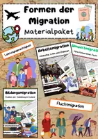 Vorschau - Arbeitsblätter - Formen der Migration: Flucht, Arbeit, Bildung & Klima - Deckblatt