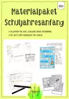 Vorschau - Arbeitsblätter - MATERIALPAKET zum Schuljahresanfang (Sommer) - kreativ, praktisch und sofort einsetzbar - Deckblatt