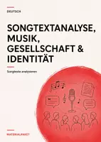 Vorschau - Stundenentwürfe - Songtextanalyse Deutsch – 7 Unterrichtsmaterialien zu Apache 207, Nena, Eko Fresh & John Lennon - Deckblatt