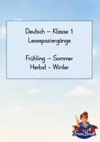 Vorschau - Spiele - 4 Lesespaziergänge zu den Jahreszeiten Klasse 1 - Deckblatt