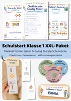 Vorschau - Arbeitsblätter - Schulstart Klasse 1 XXL-Paket | Materialpaket Schulanfang Einschulung 1. Klasse | Erster Schultag + erste Schulwoche Grundschule - Deckblatt