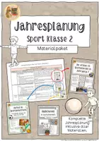 Vorschau - Stundenentwürfe - Jahresplanung Sport für Klasse 2 - Materialpaket - Deckblatt