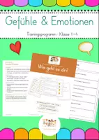 Vorschau - Unterrichtsreihen - XXL Materialpaket - Gefühle und Emotionen - Sozialtraining - Deckblatt