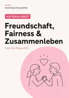 Vorschau - Arbeitsblätter - Praktische Philosophie Tests Klasse 5/6: Freundschaft, Fairness & Zusammenleben – Materialpaket - Deckblatt