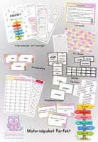 Vorschau - Arbeitsblätter - Materialpaket Perfekt - Zeitformen - Deckblatt
