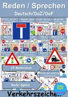 Vorschau - Arbeitsblätter - Materialpaket - Reden / Sprechen - Verkehrsschilder / Verkehrszeichen - DaZ/DaF / Deutsch / Sachunterricht - Deckblatt