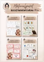 Vorschau - Arbeitsblätter - Buchstabeneinführung A - Materialpaket - Deckblatt