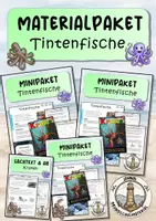 Vorschau - Arbeitsblätter - Kraken & Tintenfische - Deckblatt
