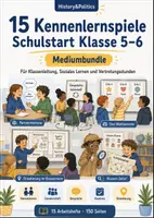 Vorschau - Arbeitsblätter - 15 Kennenlernspiele Schulstart Klasse 5–6 - Deckblatt