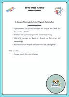 Vorschau - Arbeitsblätter - Materialpaket: Säure-Base-Chemie - Deckblatt