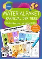 Vorschau - Stundenentwürfe - Materialpaket Klangbilder-Hörlandkarten „Karneval der Tiere" | Musik Klasse 1-4 | Musik fachfremd unterrichten | Musik hören | Camille Saint-Saëns | Klassische Musik | Vertretungsstunde | fertige Musikstunde - Deckblatt