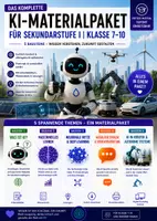 Vorschau - Unterrichtsreihen - KI-Materialpaket Künstliche Intelligenz verstehen – entdecken – anwenden Jg. 7-10 - Deckblatt