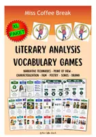Vorschau - Spiele - LITERARY ANALYSIS VOCABULARY GAMES (EF-Q2 | XL MATERIALPAKET) - Deckblatt
