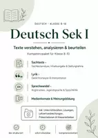 Vorschau - Stundenentwürfe - Unterrichtsvorhaben – Analysekompetenz aufbauen: Sachtexte, Lyrik, Sprache & Medien - Deutsch Sekundarstufe I (Klasse 8-10) - Deckblatt