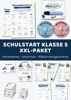 Vorschau - Arbeitsblätter - Schulstart Klasse 5 XXL-Paket | Kennenlernspiele, Steckbriefe & Willkommensgeschenke 5. Klasse | Schulanfang weiterführende Schule - Deckblatt