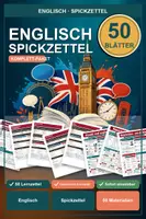 Vorschau - Arbeitsblätter - Englisch Spickzettel Paket – 50 Lernzettel & Übersichten (Sek I) - Deckblatt