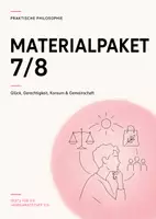 Vorschau - Arbeitsblätter - Praktische Philosophie Tests Klasse 7/8 – Glück, Gerechtigkeit, Konsum & Gemeinschaft - Deckblatt
