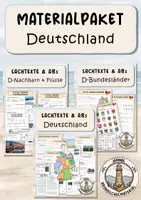 Vorschau - Arbeitsblätter - Deutschland | Materialpaket - Deckblatt