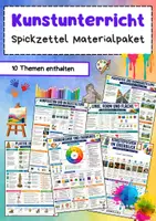 Vorschau - Poster - Kunstunterricht Spickzettel Bundle - Deckblatt