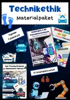Vorschau - Arbeitsblätter - Technikethik Bundle: KI, Datenschutz, Deepfakes, Algorithmen & Fake News - Deckblatt