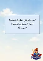 Vorschau - Arbeitsblätter - Materialpaket Wortarten Klasse 2 Spiele und Test - Deckblatt