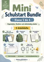 Vorschau - Arbeitsblätter - Mini Schulstart Bundle Klasse 5 bis 6 Arbeitshefte Organisation Routinen und selbstständig arbeiten - Deckblatt