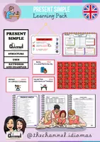 Aperçu - Feuilles d'exercices - PRESENT SIMPLE – Learning Pack - Page de couverture