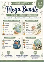 Vorschau - Arbeitsblätter - Englisch Leseverstehen Mega Bundle | 19 Themenpakete mit Lesetexten & Aufgaben | Reading Comprehension Klasse 5–7 - Deckblatt