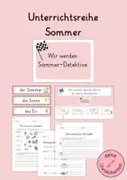 Vorschau - Stundenentwürfe - Unterrichtsreihe zum Sommer Materialpaket - Deckblatt