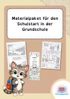 Vorschau - Arbeitsblätter - Materialpaket für den Schulstart in der Grundschule - Deckblatt