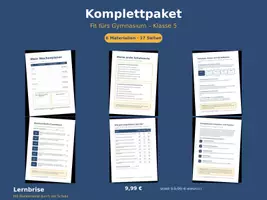Vorschau - Arbeitsblätter - Komplettpaket "Fit fürs Gymnasium" - Klasse 5 - Deckblatt