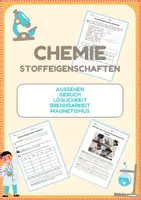 Vorschau - Stundenentwürfe - Materialpaket: Stoffeigenschaften - Deckblatt