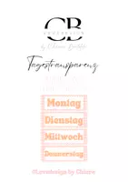 Vorschau - Stundenentwürfe - Materialpaket Schulzimmerbeschriftungen Peach Blossom Collection - Deckblatt