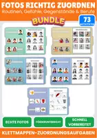 Vorschau - Spiele - Realfotos zuordnen – Klettmappen-Bundle - Deckblatt