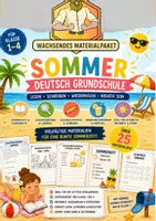 Vorschau - Arbeitsblätter - Sommer Deutsch Grundschule - Deckblatt