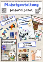 Vorschau - Mal- und Bastelvorlagen - Plakatgestaltung: Werbeplakat, Zielgruppenanalyse, Typografie & Farbwirkung - Deckblatt