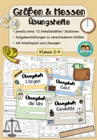 Vorschau - Arbeitsblätter - Größen und Messen Übungshefte - Sparpaket (Klasse 2-4) - Deckblatt